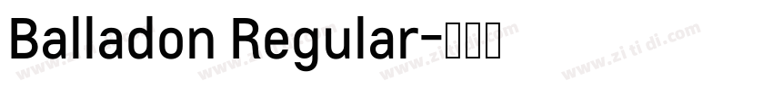 Balladon Regular字体转换